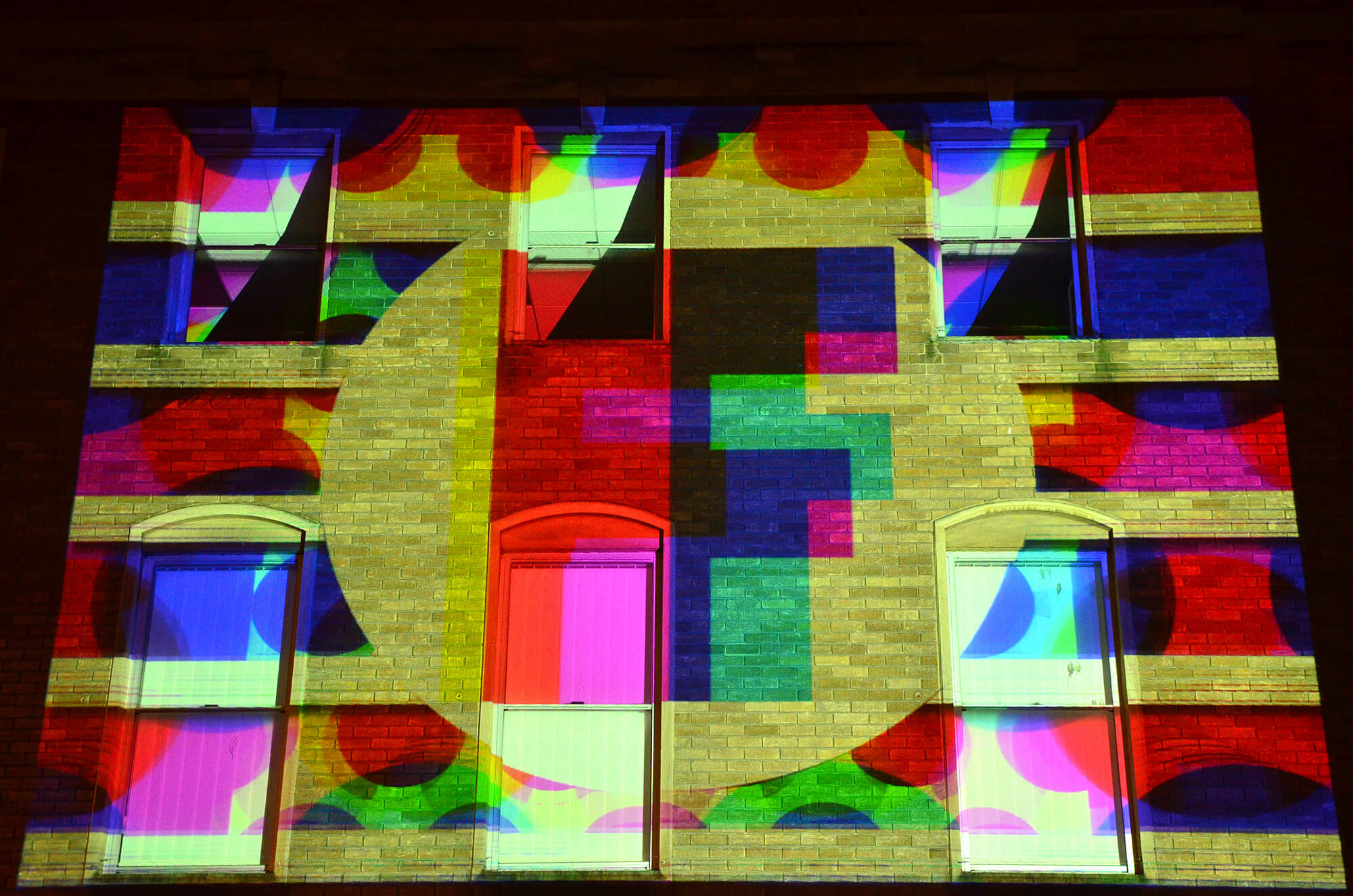 Frequency opening night, Urban Projections. Photo:Jeanine Marteau